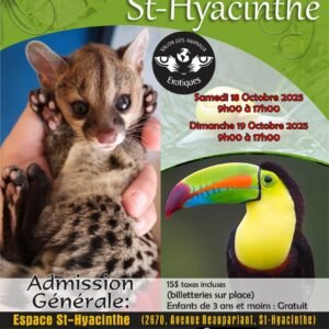 Billet Expo de st-hyacinthe 18 octobre 2025 (2730, avenue Beauparlant, Saint-Hyacinthe, QC)