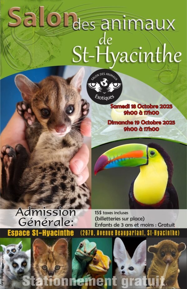 Billet Expo de st-hyacinthe 18 octobre 2025 (2730, avenue Beauparlant, Saint-Hyacinthe, QC)